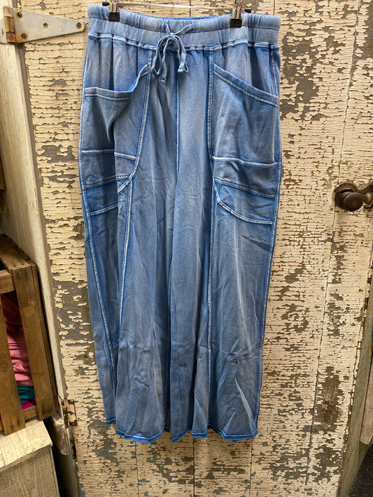 Boho Pants - Washed Denim