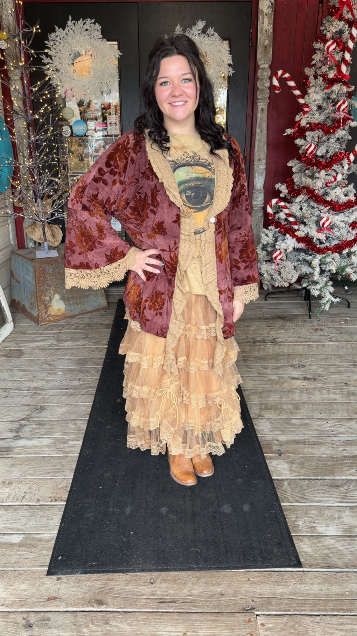 Crushed Petals Jacket velvet