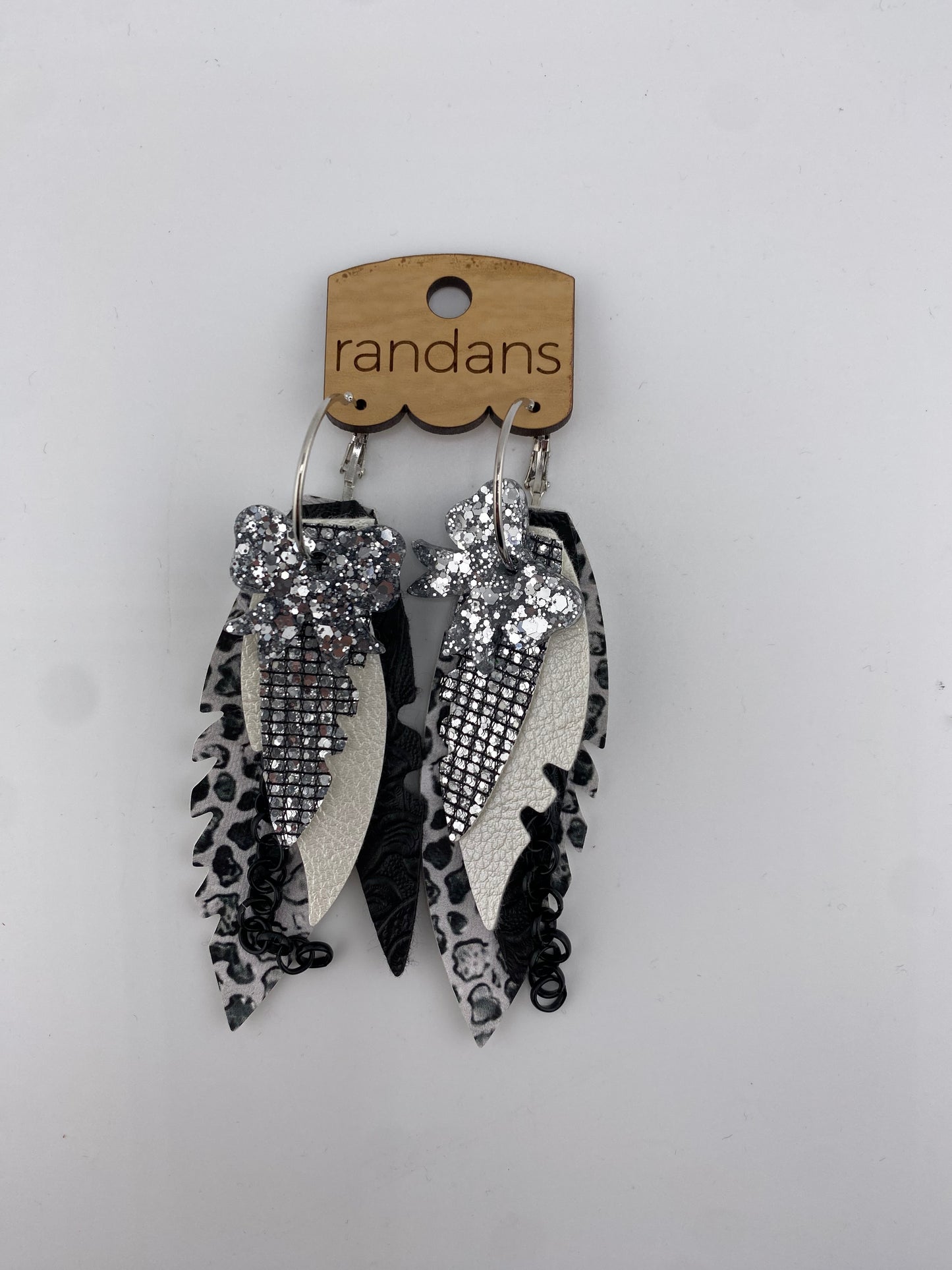 Fringe Hoop Earrings- Bows FINAL SALE