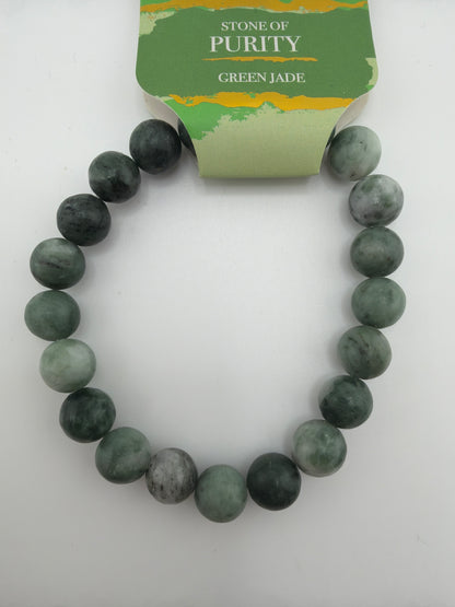 Gemstone Energy Bead Stretch Bracelets 8mm