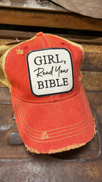 Ball Cap - Girl Read Your Bible