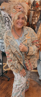 Reversible Botanical Patchwork Jacket