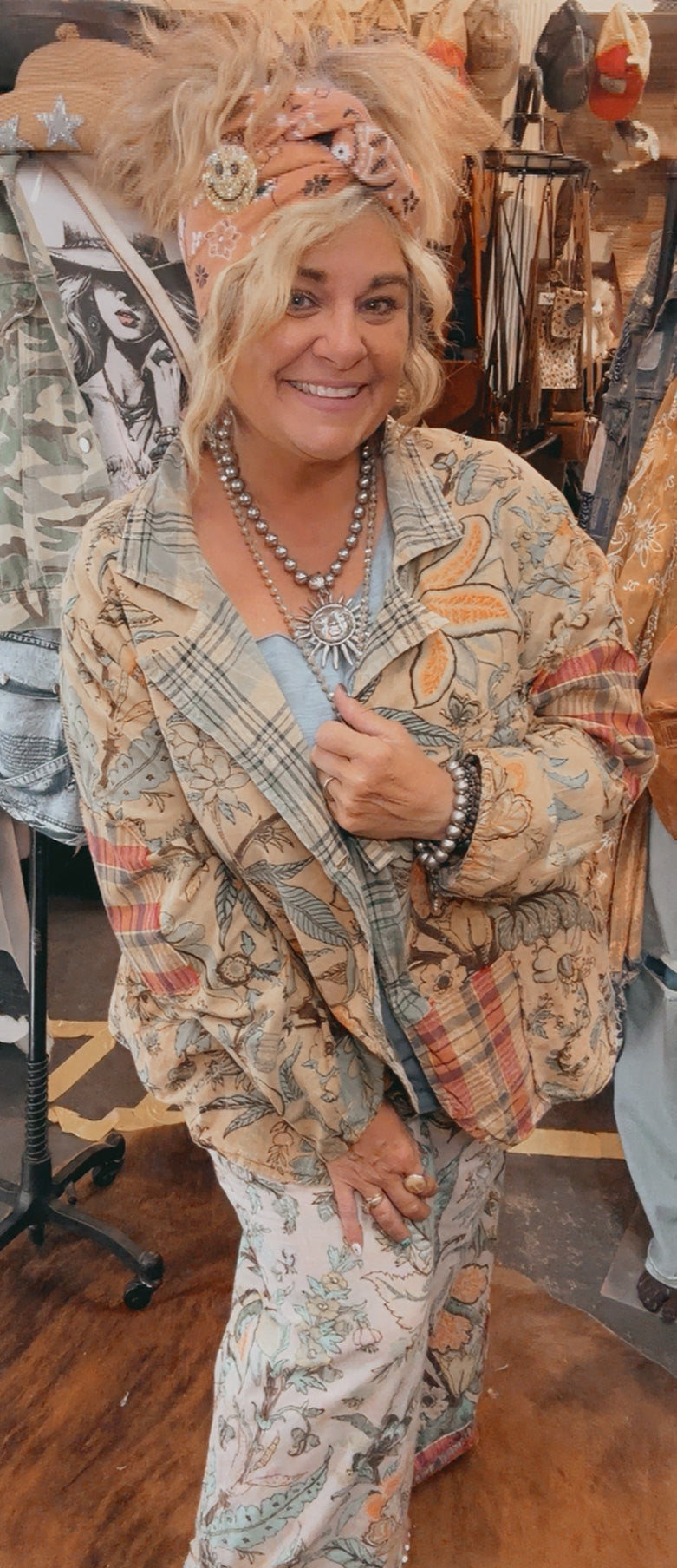 Reversible Botanical Patchwork Jacket