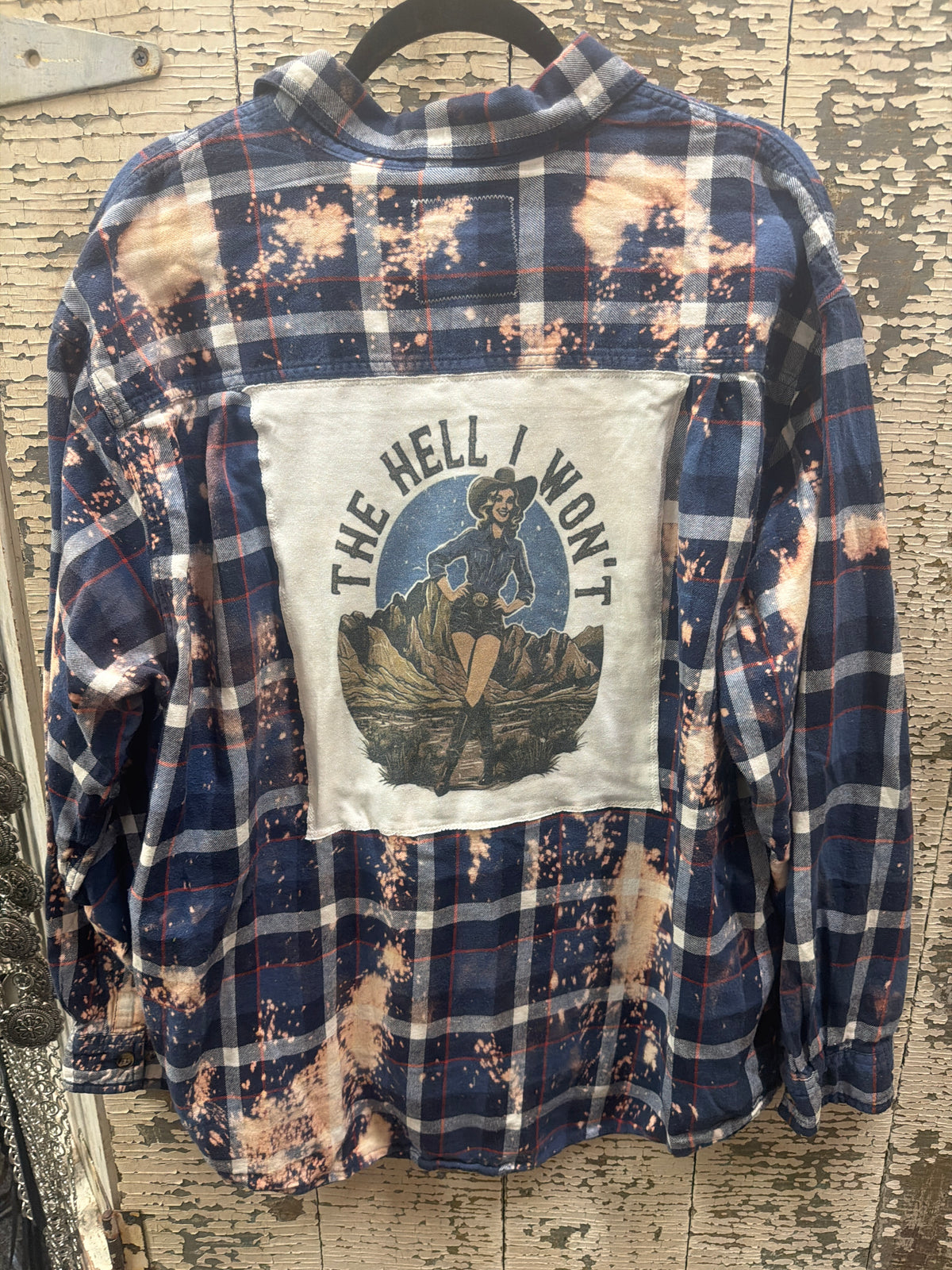 Distressed Flannel - the Hell I Won't