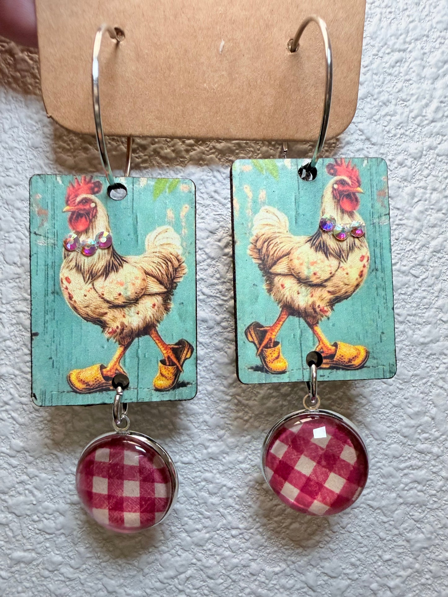 Fancy Cluckers Earrrings - Final Sale