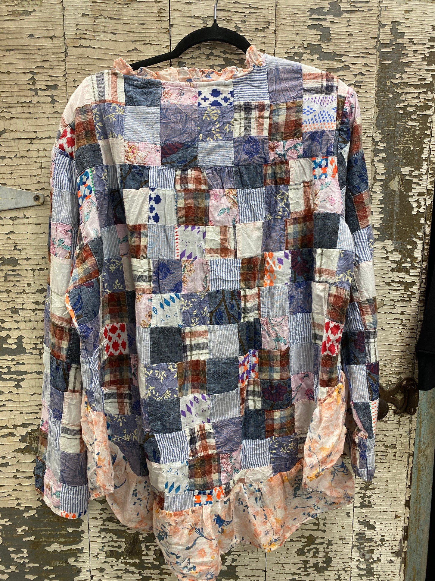Patchwork High Low Top