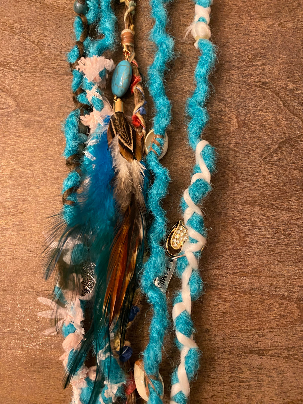 Dreads- Desert Turquoise Ponytail FINAL SALE