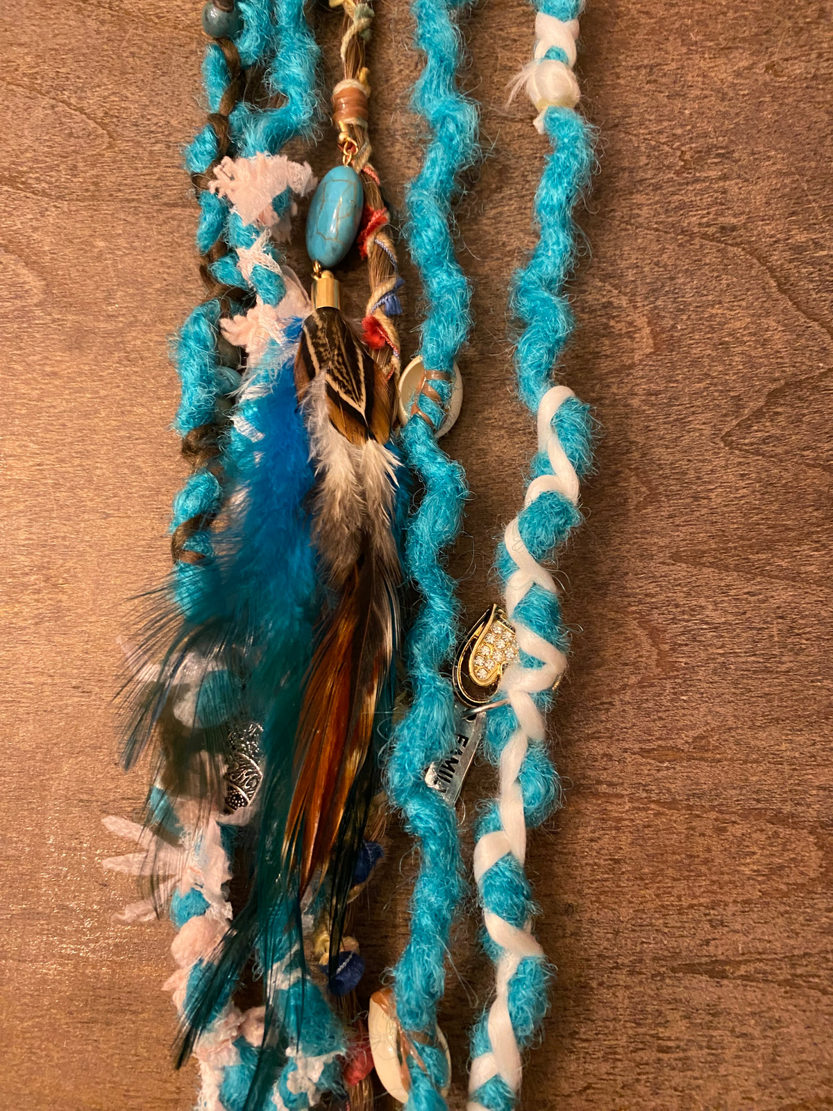 Dreads- Desert Turquoise Ponytail FINAL SALE