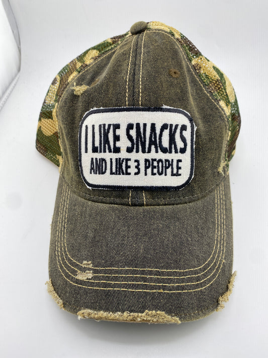 Ball Cap- I Like Snacks