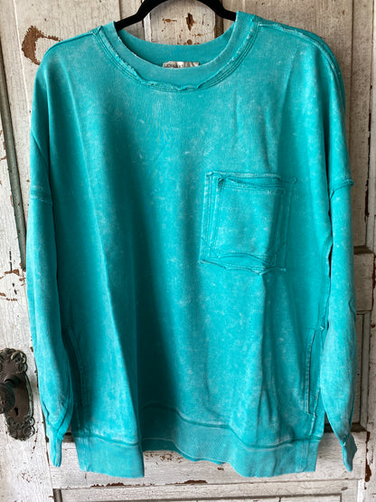 Mineral Washed Crewneck Sweatshirt