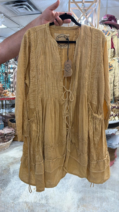 Tie One On Mustard Top