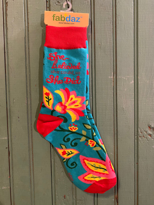 Crew Socks-She Believed