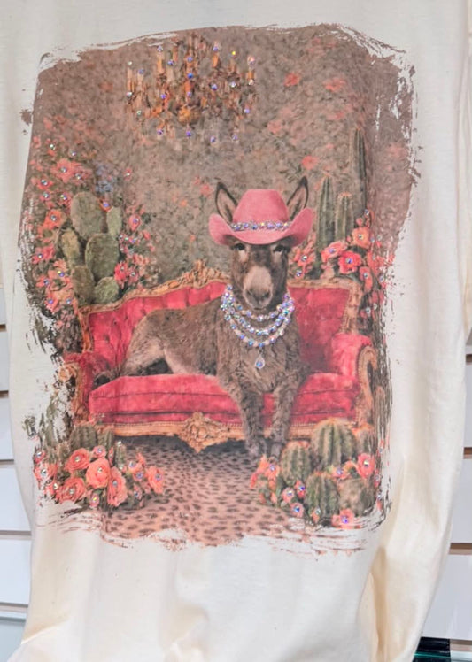 Bling Rose Donkey Tee