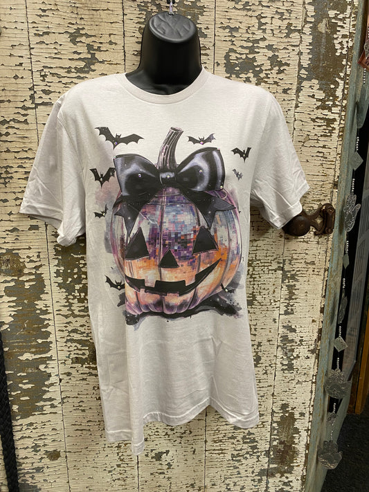 Black Disco Bow Disco Pumpkin - T shirt
