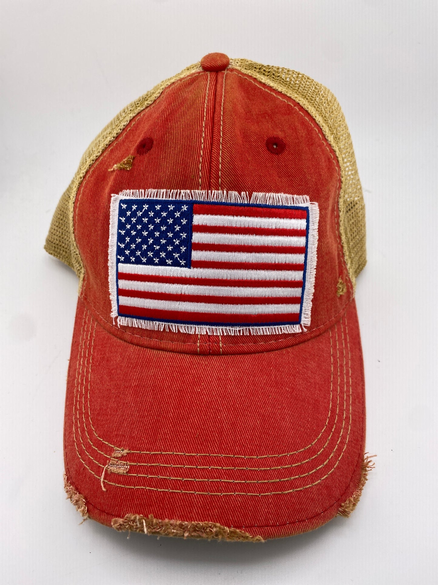 Ball Cap - American Flag Patch