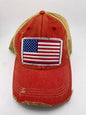 Ball Cap - American Flag Patch