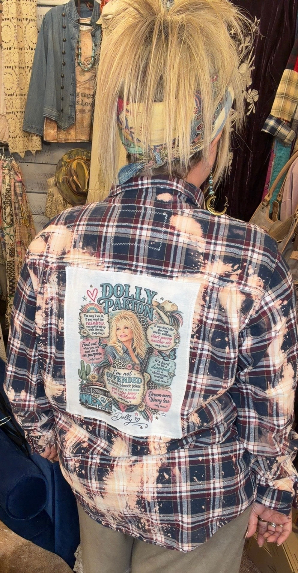 Distressed Flannels - Dolly sayings BtheBestU
