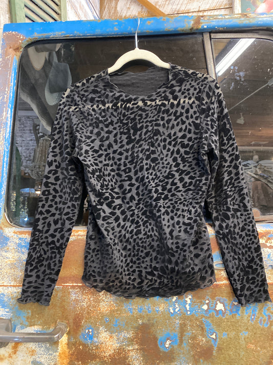 Black Mesh Top