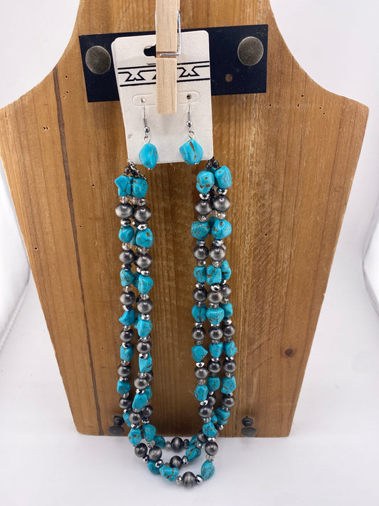 Rodeo Dreamer Necklace and Earring Set FINAL SALE