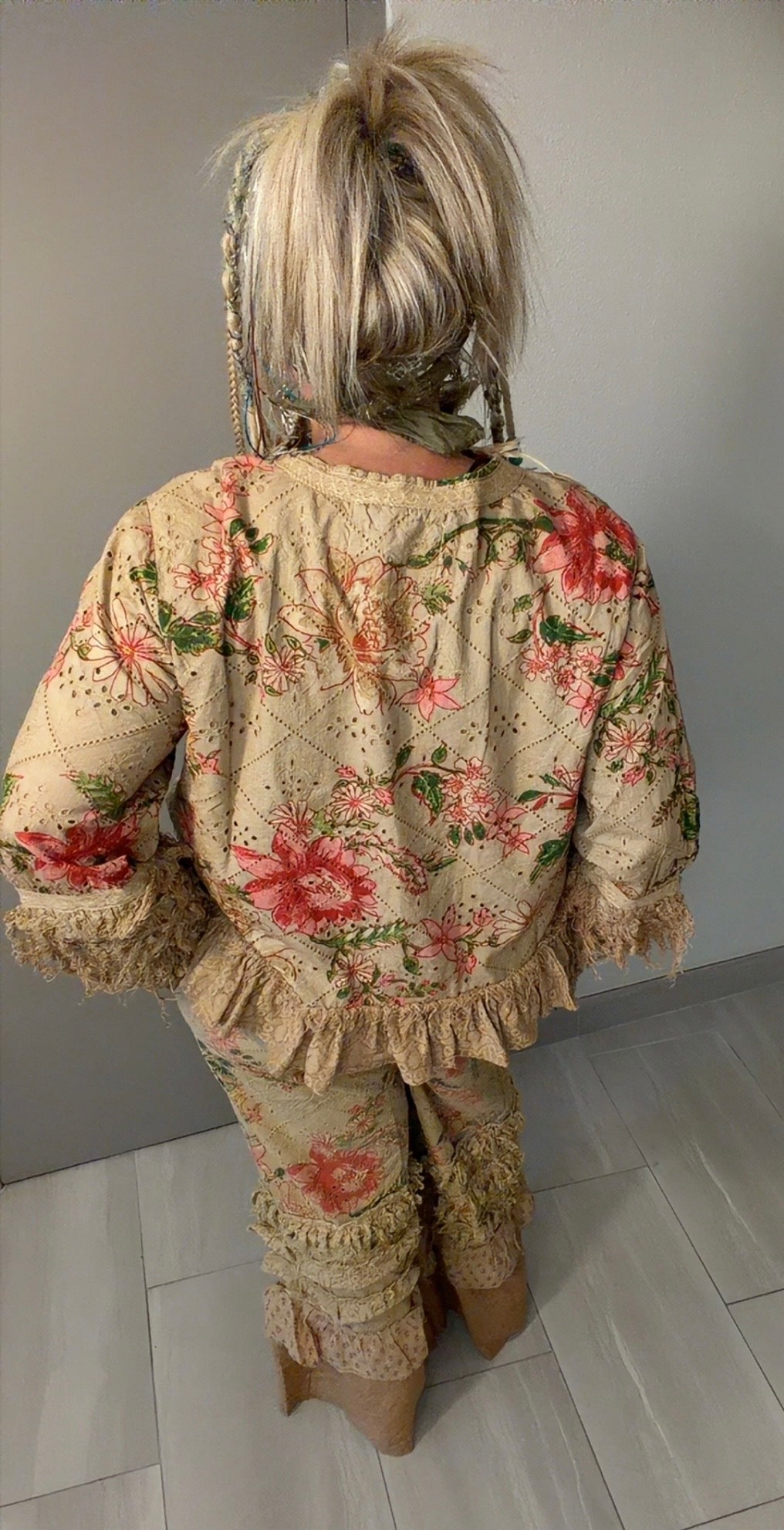 Tattered Flower Pants