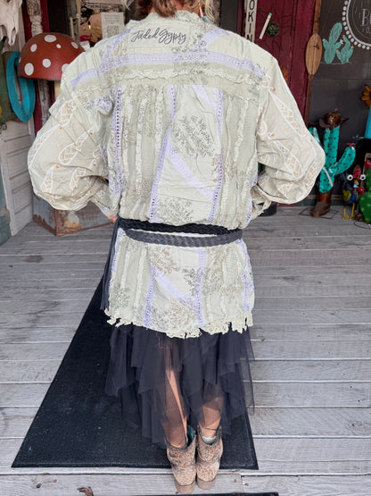 Dreamy Tiered Tulle Midi Skirt with Floaty Hem