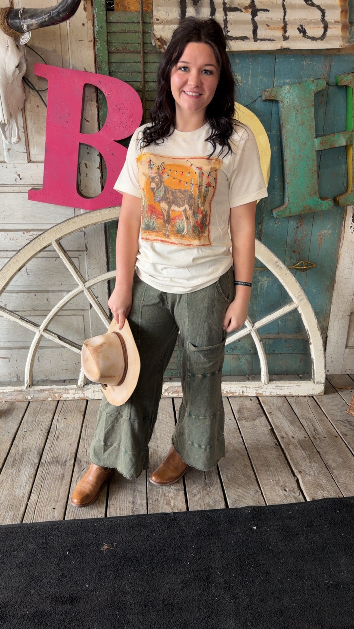 Christmas Donkey Tshirt with bling