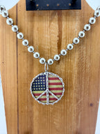 Peace Americana Necklace FINAL SALE