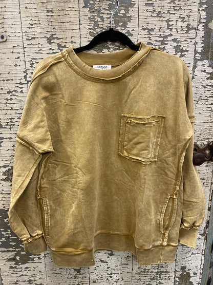 Mineral Washed Crewneck Sweatshirt