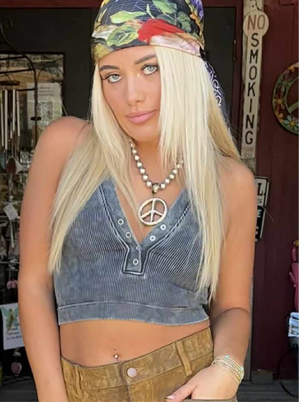 Washed Seamless Ribbed Snap Button Bralette