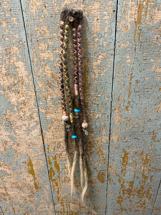 Dreads- Moonlit Calavera Clip In - FINAL SALE