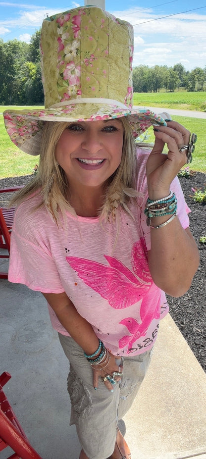 Sweet Magnolia Patch work Hatter
