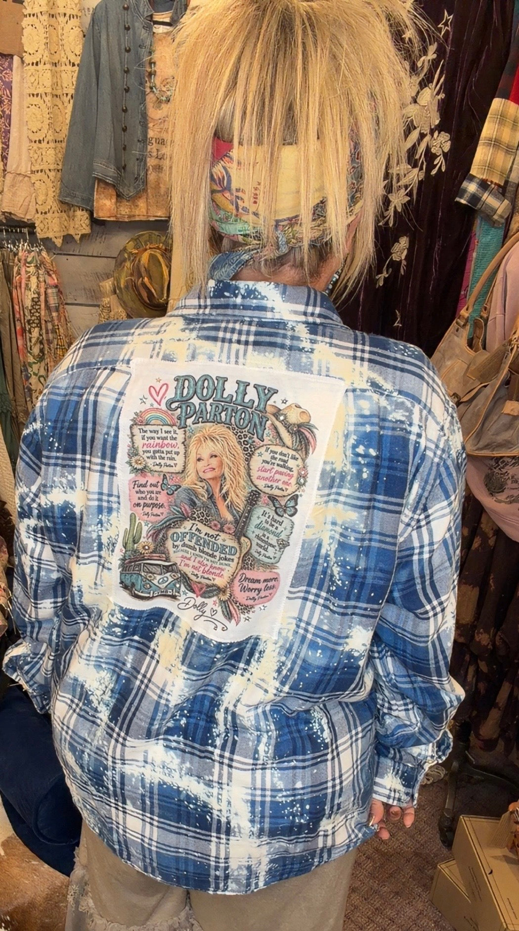 Distressed Flannels - Dolly sayings BtheBestU