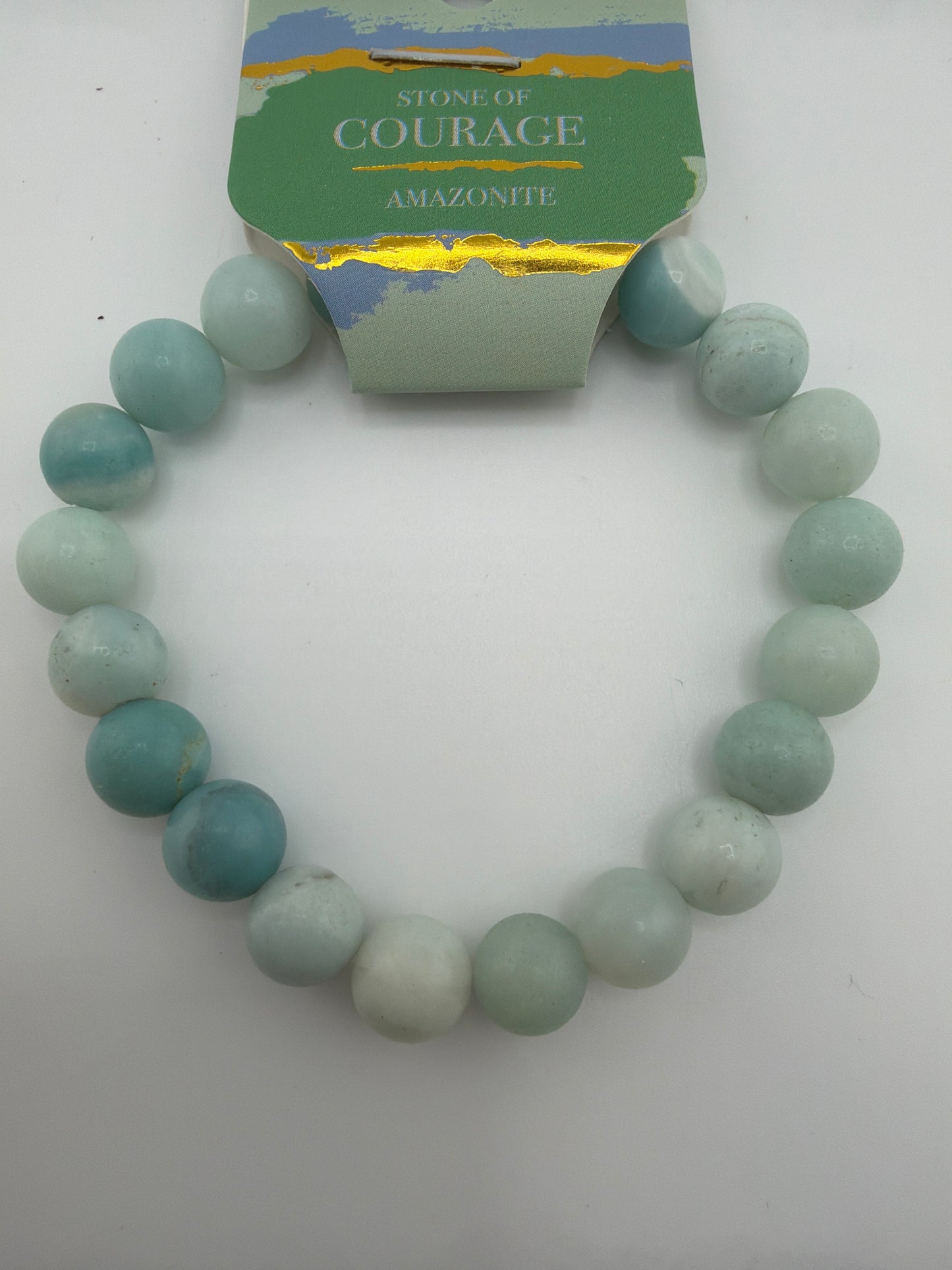 Gemstone Energy Bead Stretch Bracelets 8mm