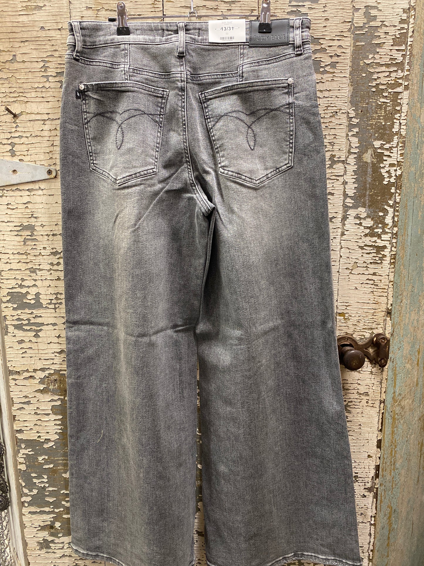 Judy Blue - Mid Rise Palazzo Split Back Yoke Jeans