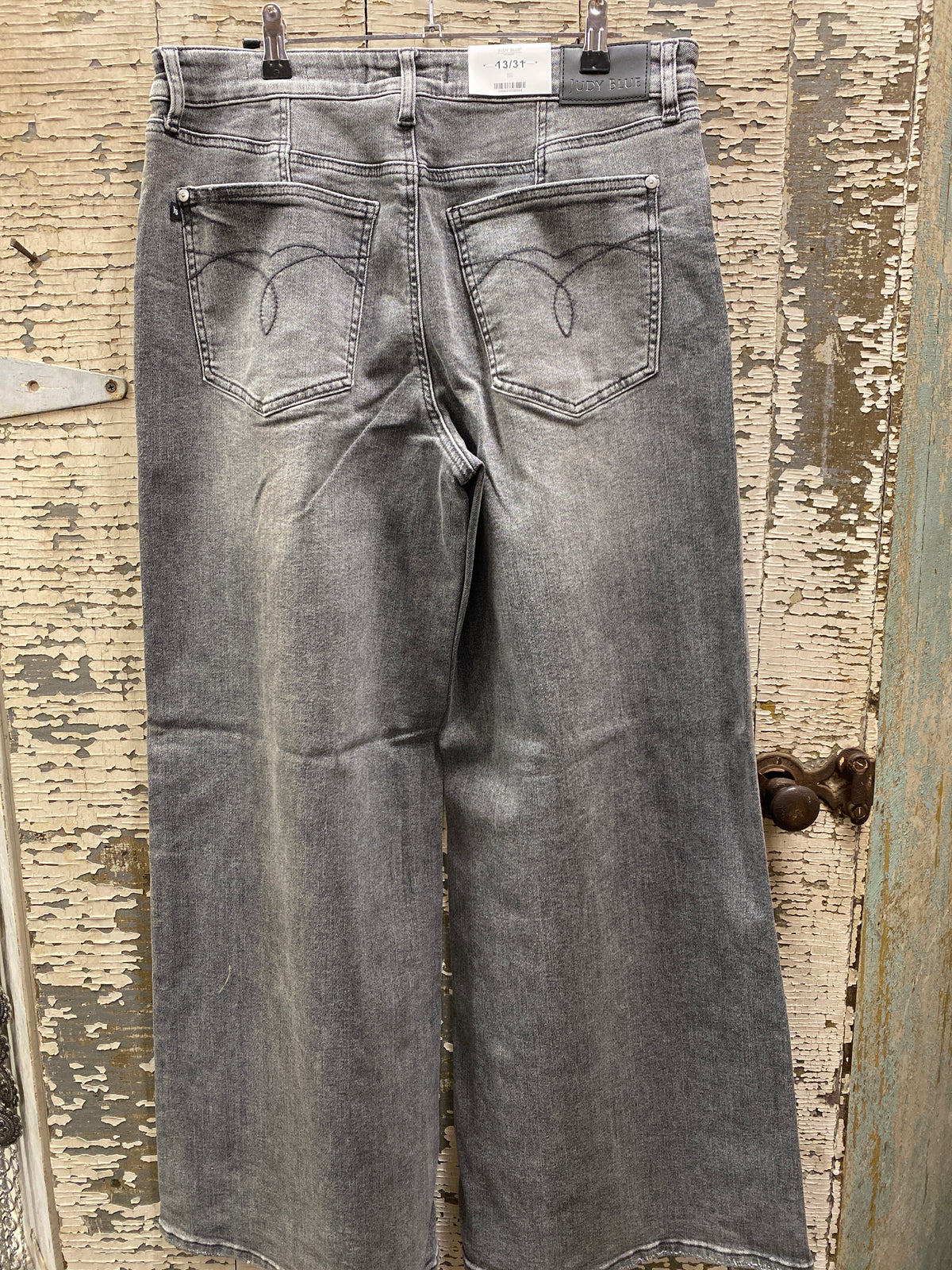 Judy Blue - Mid Rise Palazzo Split Back Yoke Jeans