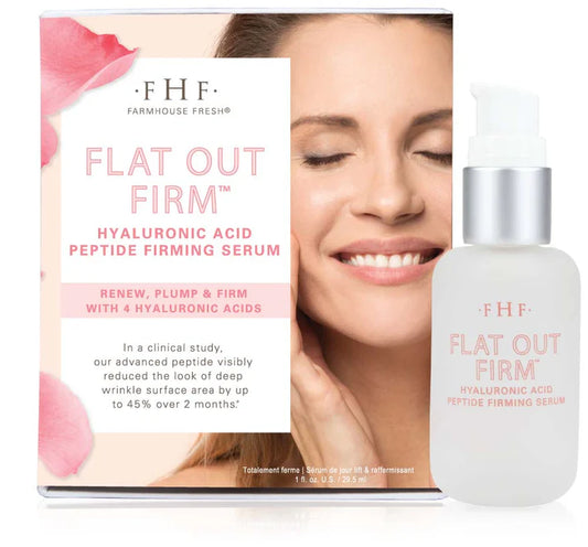 FarmHouse Fresh Flat Out Firm® Hyaluronic Acid Peptide Firming Serum smooth & plump