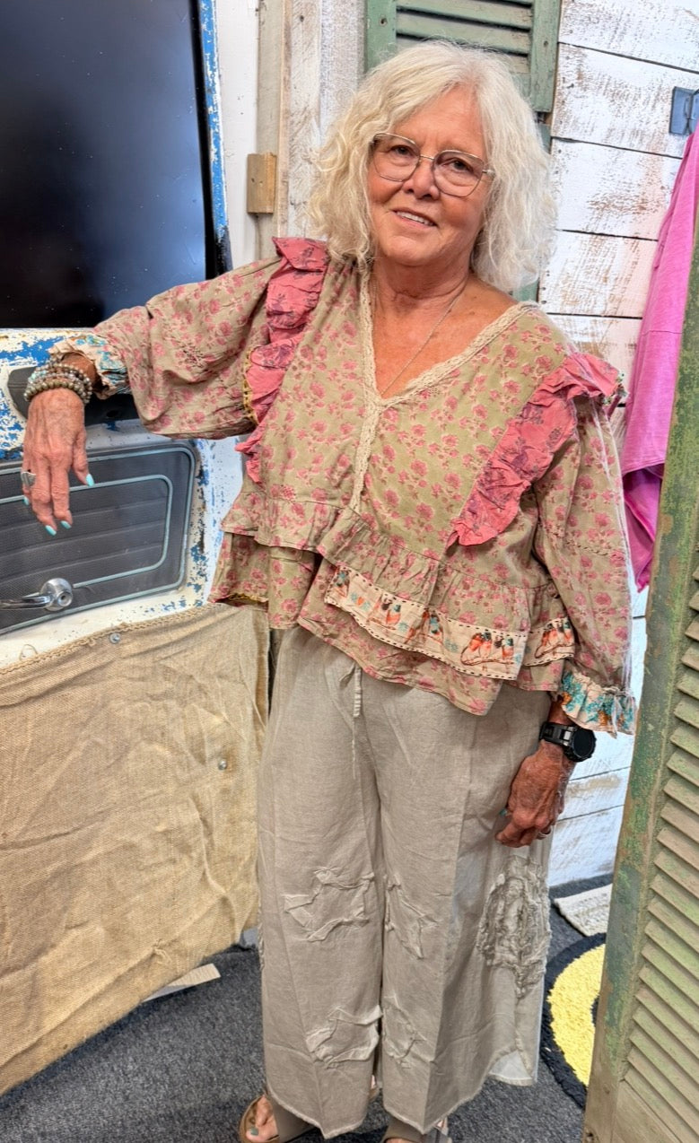 Dusty Bloom Top