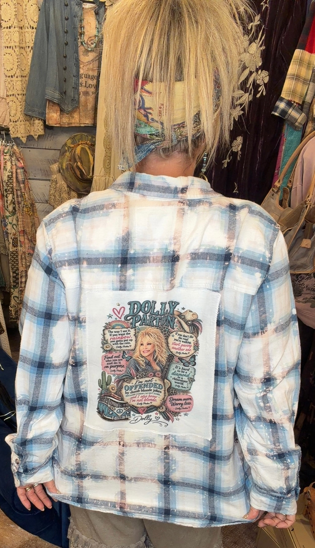 Distressed Flannels - Dolly sayings BtheBestU