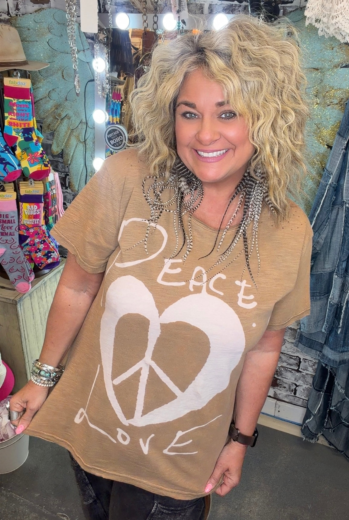 Moon Dance Tee - Peace & Love