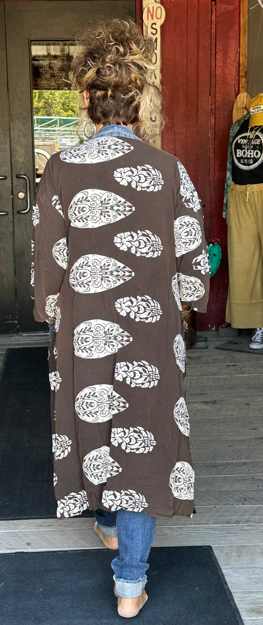 Paisley & Denim Duster