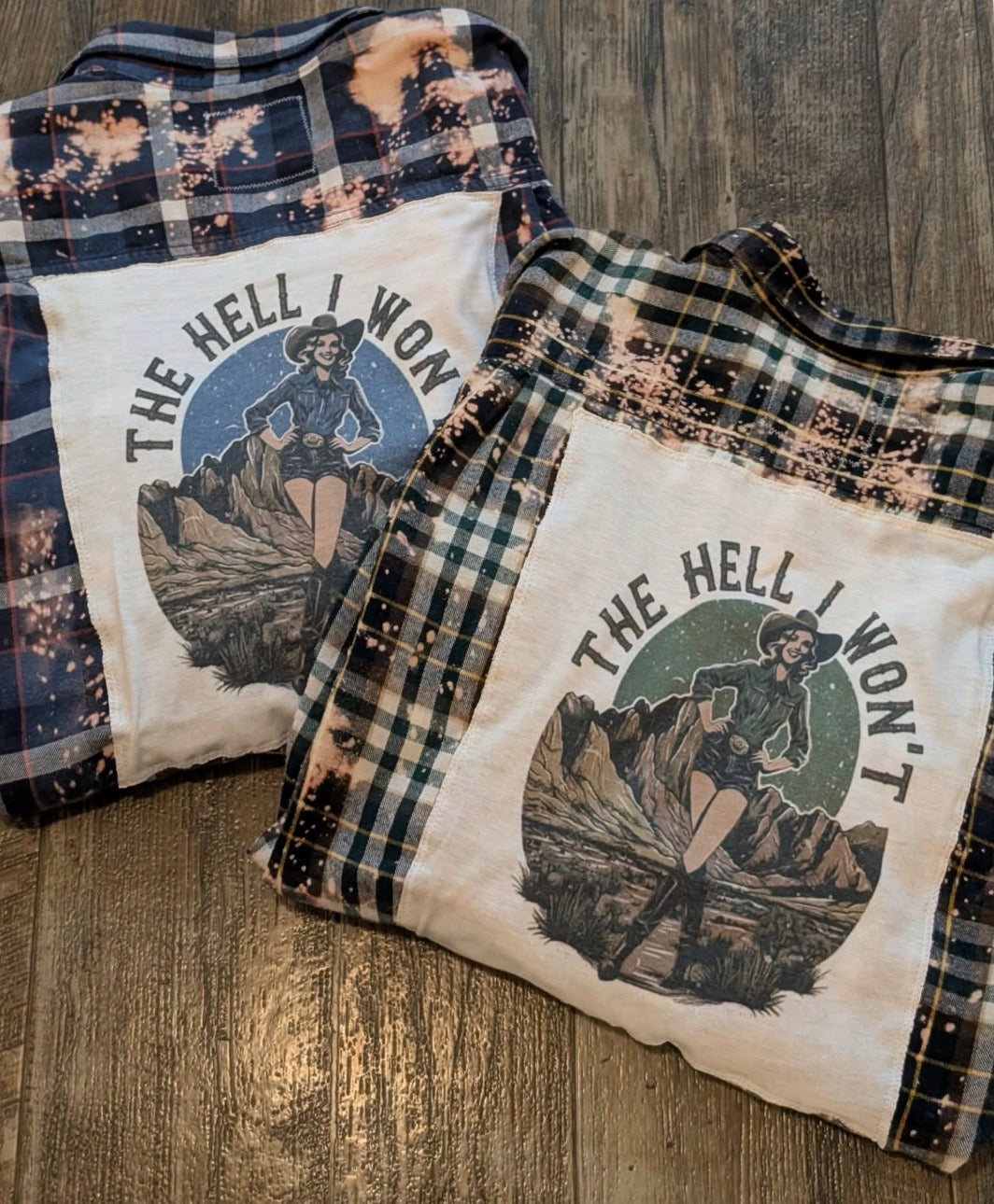 Distressed Flannel - the Hell I Won't