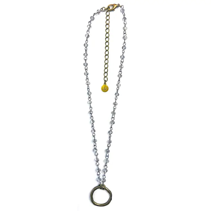Rosaried & Ring Pendant Necklace FINAL SALE