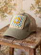 Granny Square Trucker Hat