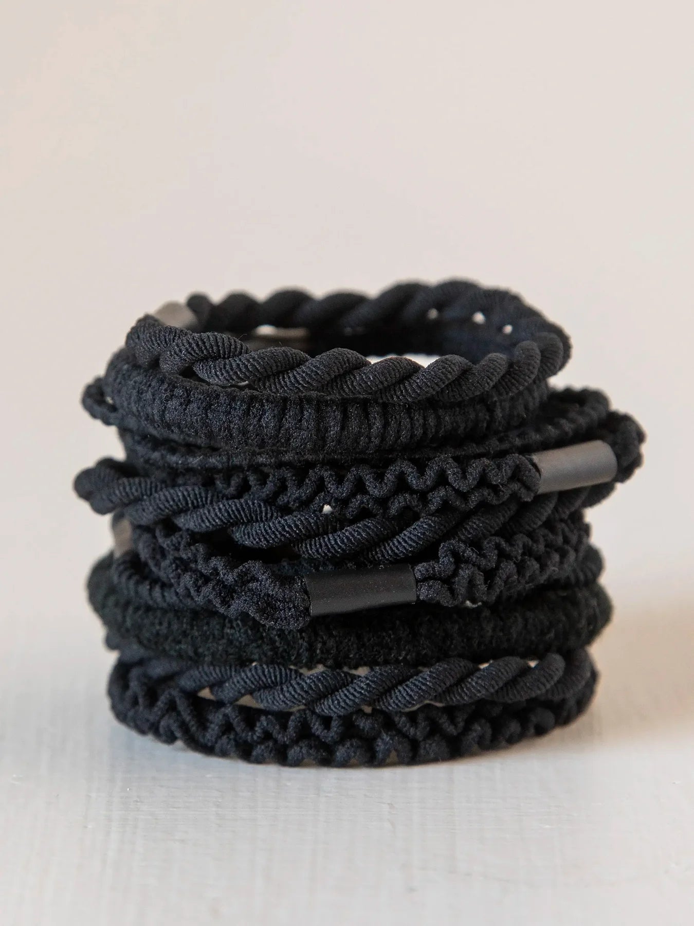 Textured Hair Ties, Set of 10