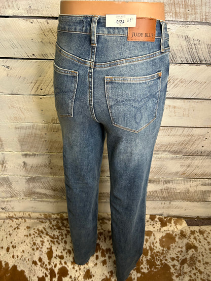 High-waist Tummy Control Straight Jeans