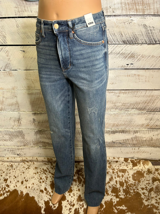 High-waist Tummy Control Straight Jeans