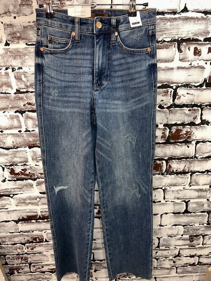 High-waist Tummy Control Straight Jeans