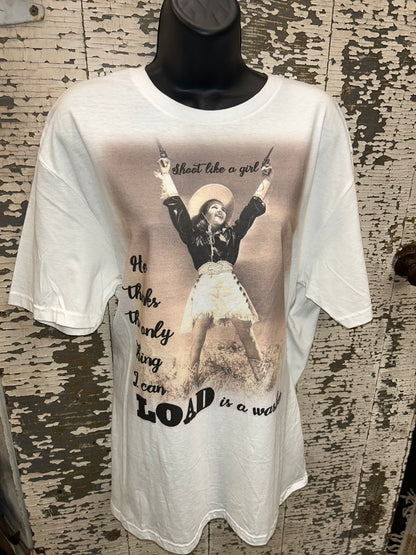 Shoot Like A Girl T Shirt