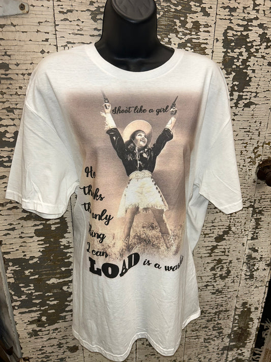 Shoot Like A Girl T Shirt