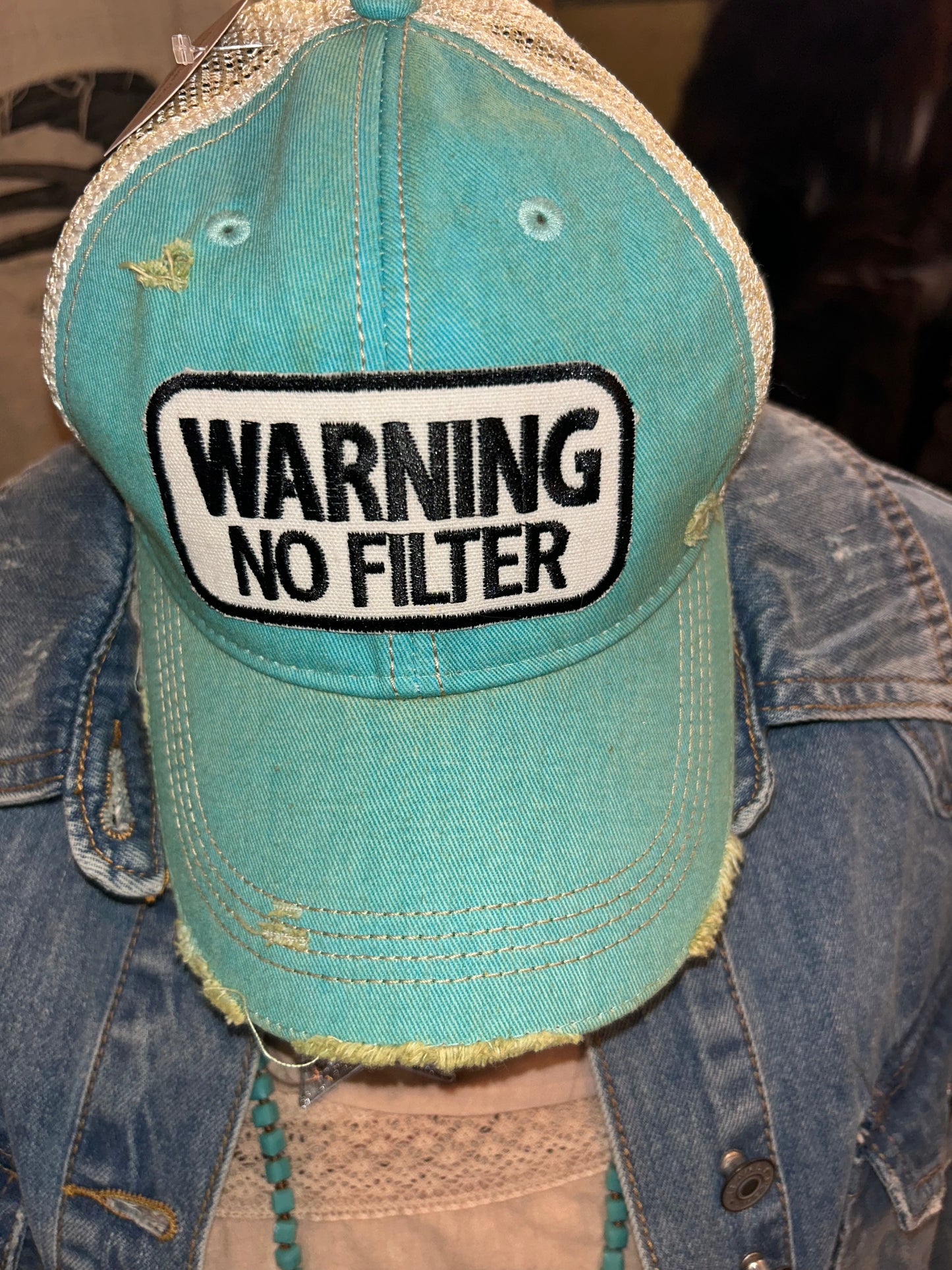 Warning No Filter- Ball Cap